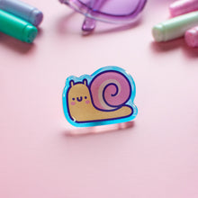 Load image into Gallery viewer, Cute Snail Acrylic Pin