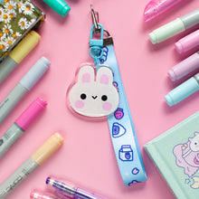 Load image into Gallery viewer, Bunny Acrylic Charm and Lanyard Keychain