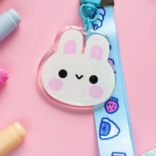 Load image into Gallery viewer, Bunny Acrylic Charm and Lanyard Keychain