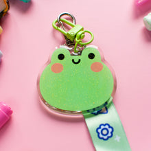 Load image into Gallery viewer, Frog Acrylic Charm and Lanyard Keychain