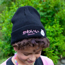Load image into Gallery viewer, Kawaii Bunny Beanie - Black