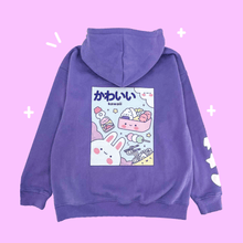 Load image into Gallery viewer, Kawaii Bunny Hoodie - Purple
