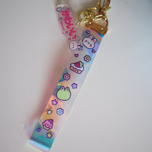 Load image into Gallery viewer, Kawaii Acrylic Charm and Holographic Lanyard Keychain