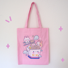 Load image into Gallery viewer, Ramen Noodles Tote Bag - Pink
