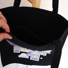 Load image into Gallery viewer, Kawaii Tabs Tote Bag - Black