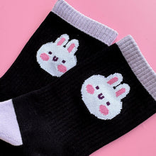 Load image into Gallery viewer, Kawaii Bunny Socks - Black