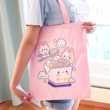 Load image into Gallery viewer, Ramen Noodles Tote Bag - Pink