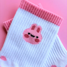 Load image into Gallery viewer, Pink Bunny Socks