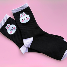 Load image into Gallery viewer, Kawaii Bunny Socks - Black
