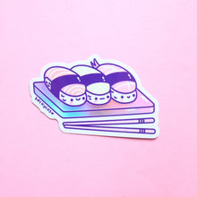 Load image into Gallery viewer, Kawaii Sushi Holographic Sticker