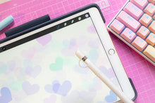 Load image into Gallery viewer, Rainbow Heart Stamp Brush for Procreate