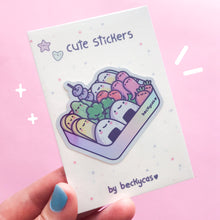 Load image into Gallery viewer, Kawaii Bento Holographic Sticker