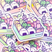 Load image into Gallery viewer, Kawaii Bento Holographic Sticker