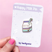 Load image into Gallery viewer, Happy Milk Rainbow Enamel Pin