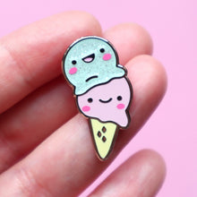 Load image into Gallery viewer, Kawaii Ice Cream Enamel Pin