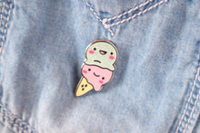 Load image into Gallery viewer, Kawaii Ice Cream Enamel Pin