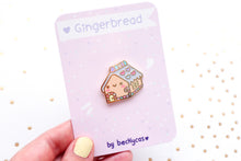 Load image into Gallery viewer, Gingerbread House Enamel Pin