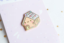 Load image into Gallery viewer, Gingerbread House Enamel Pin