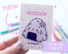 Load image into Gallery viewer, Cute Onigiri Iron-On Woven Patch