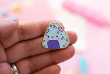 Load image into Gallery viewer, Cute Onigiri Enamel Pin