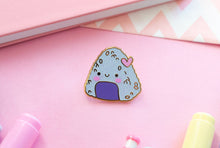 Load image into Gallery viewer, Cute Onigiri Enamel Pin