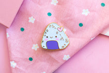 Load image into Gallery viewer, Cute Onigiri Enamel Pin