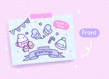 Load image into Gallery viewer, Season's Greetings Printable Postcards