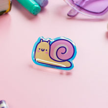 Load image into Gallery viewer, Cute Snail Acrylic Pin
