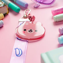 Load image into Gallery viewer, Bear Acrylic Charm and Lanyard Keychain
