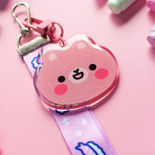 Load image into Gallery viewer, Bear Acrylic Charm and Lanyard Keychain
