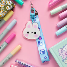Load image into Gallery viewer, Bunny Acrylic Charm and Lanyard Keychain

