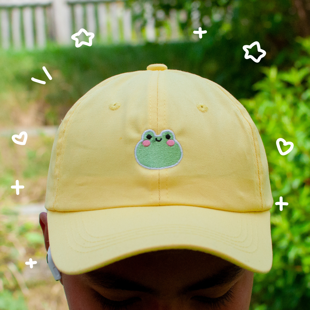 Froggy Cap - Cute Hat - Yellow