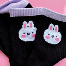 Load image into Gallery viewer, Kawaii Bunny Socks - Black
