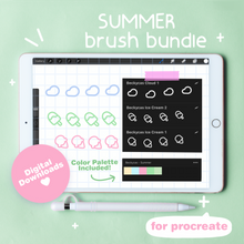 Load image into Gallery viewer, Summer Brush Bundle for Procreate
