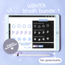 Load image into Gallery viewer, Winter Brush Bundle for Procreate
