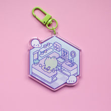 Load image into Gallery viewer, Froggie Acrylic Keyring Charm
