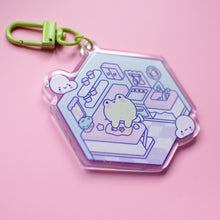 Load image into Gallery viewer, Froggie Acrylic Keyring Charm
