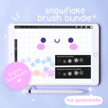 Load image into Gallery viewer, Snowflake Brush Bundle for Procreate

