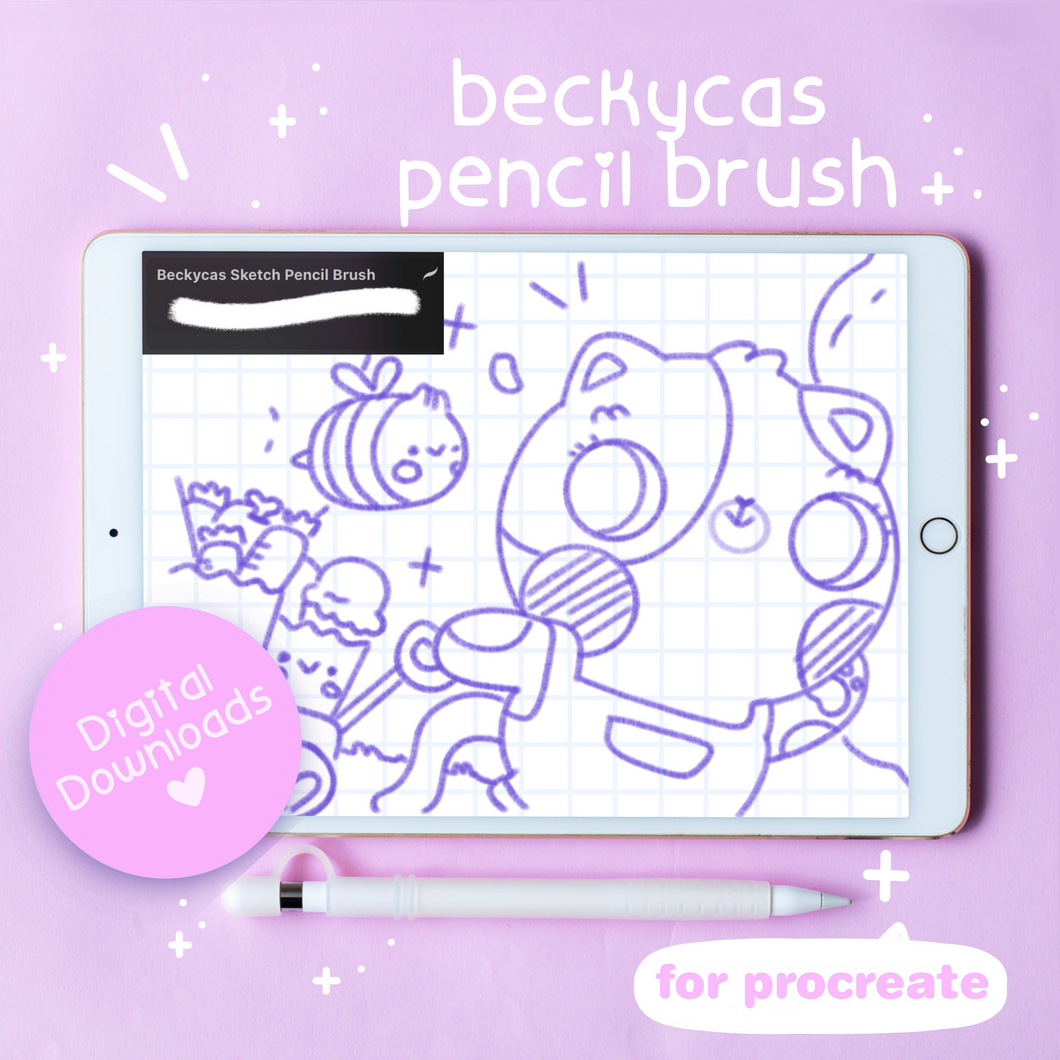 Beckycas Sketch Pencil Brush for Procreate