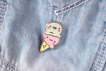 Load image into Gallery viewer, Kawaii Ice Cream Enamel Pin
