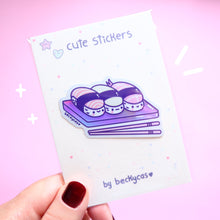 Load image into Gallery viewer, Kawaii Sushi Holographic Sticker
