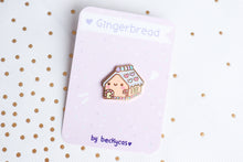 Load image into Gallery viewer, Gingerbread House Enamel Pin
