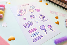 Load image into Gallery viewer, Kawaii Valentine&#39;s Day Stickers
