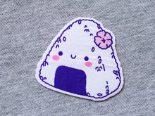 Load image into Gallery viewer, Cute Onigiri Iron-On Woven Patch
